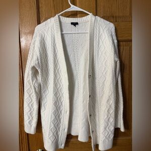 Talbots Cable Knit Cardigan Sweater - Wool and Alpaca Blend